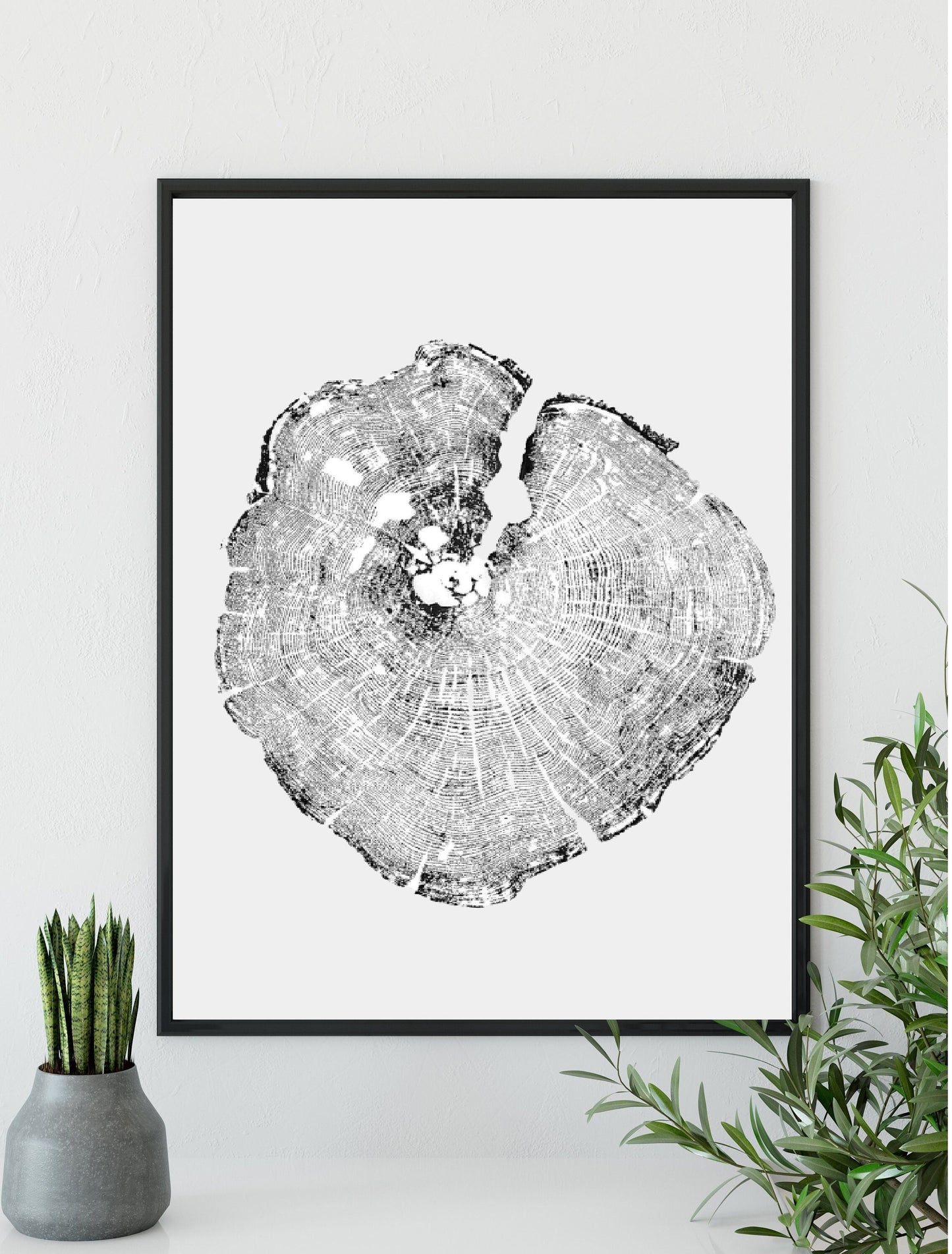 Handmade Cedar Tree Ring Art, 36X24 Inch Large Tree Stump Prints, Nature Wall Art, Minimalist Office Decor, Housewarming Gift